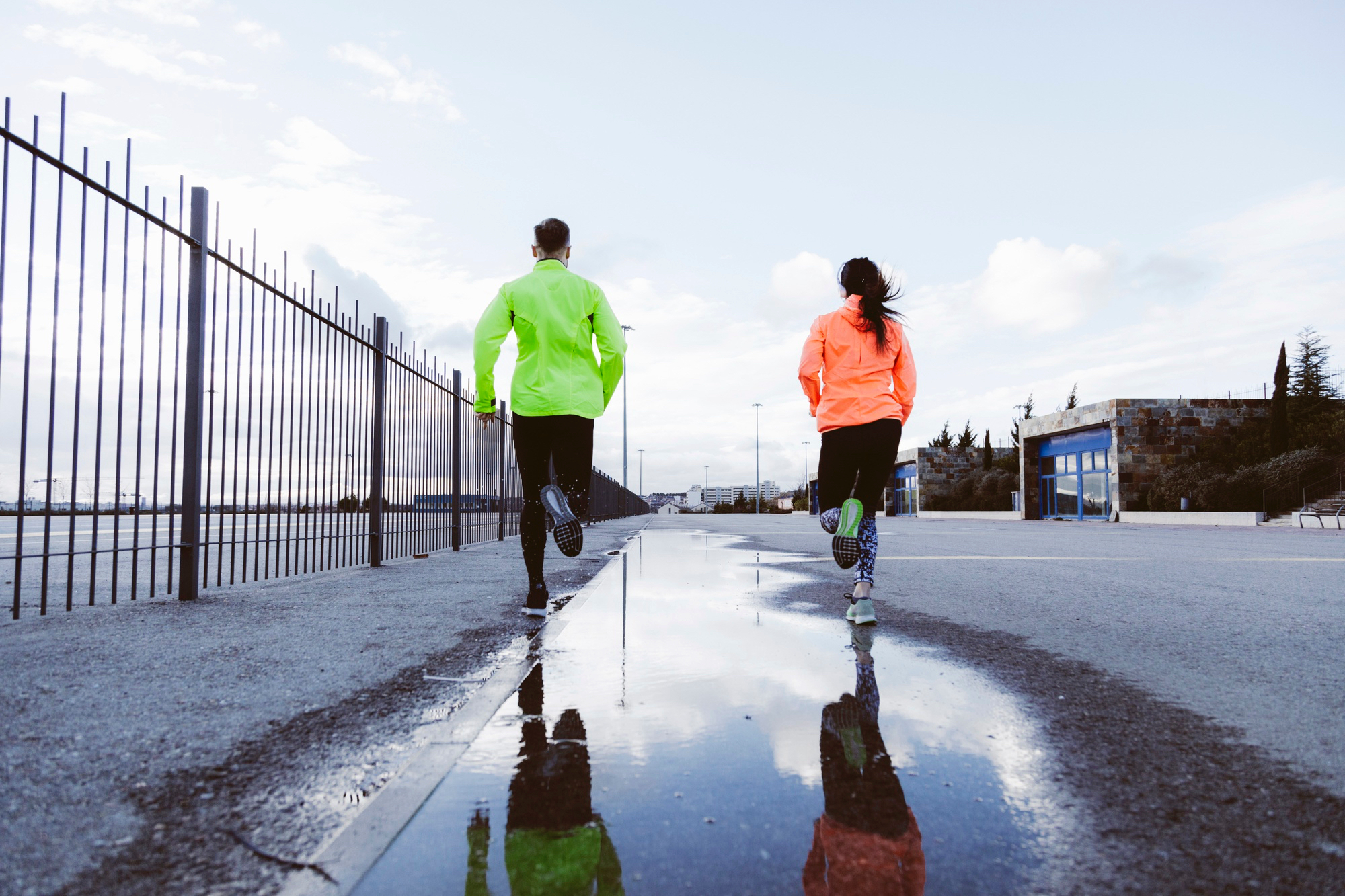 Sporten in de regen